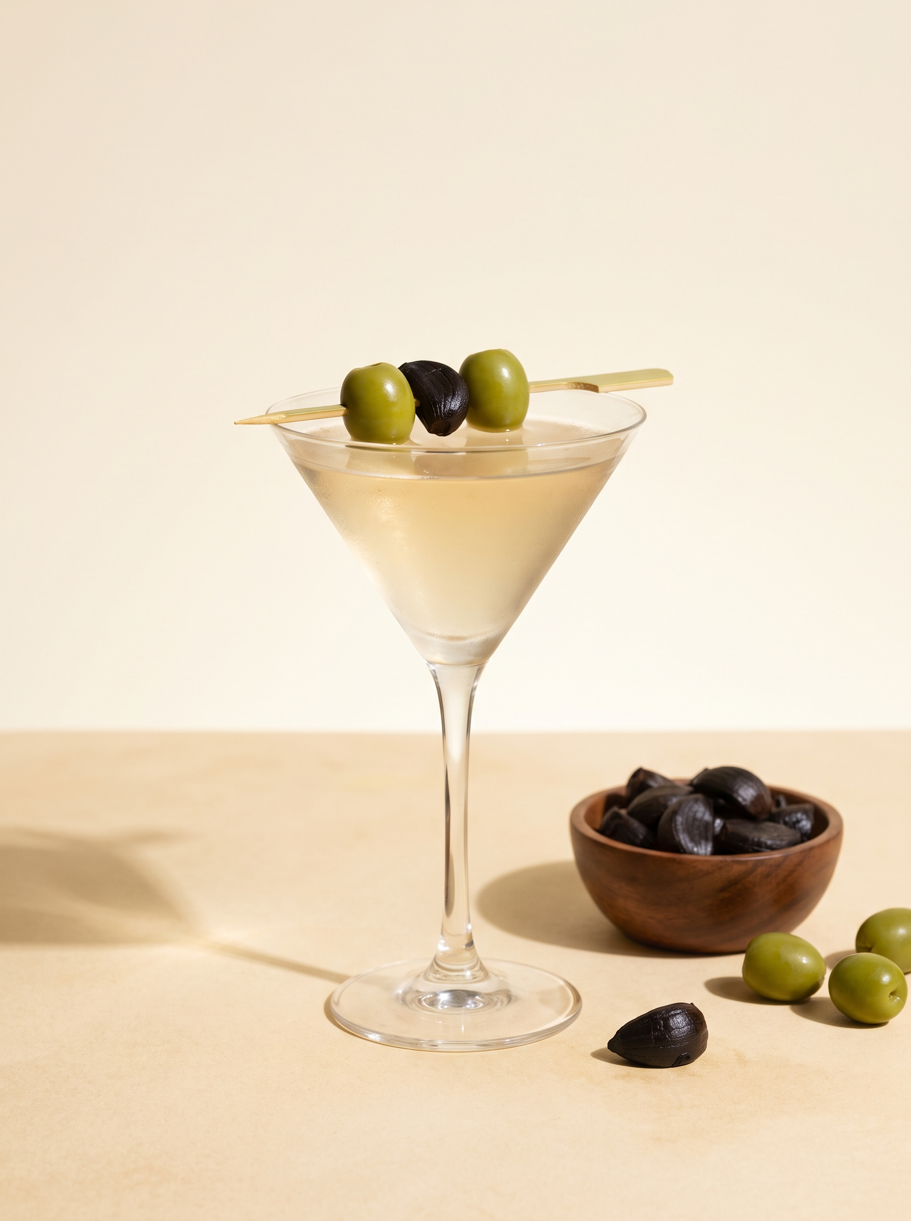Black Garlic Dirty Martini