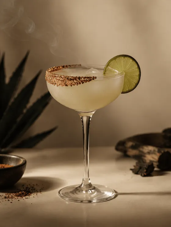 The Mezcal — Break the agave toward smoke: split with mezcal.