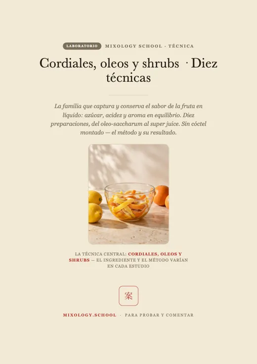 Cordials, oleos & shrubs